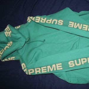 Supreme metallic rib hoodie